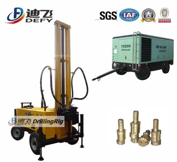 Mobile DTH Hammer Stone Drilling Rig Machine Price