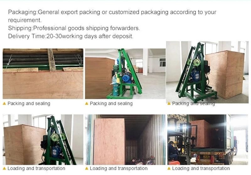 0-150m Depth Diesel/Electric/Gasoline Engine Portable Water Well Drilling Rig