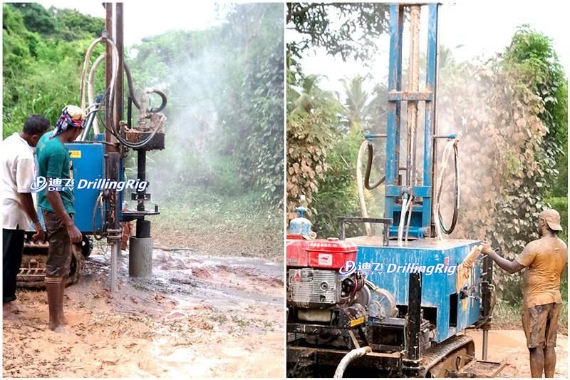 Crawler 300m Hydraulic DTH Pneumatic Water Well Drilling Rig