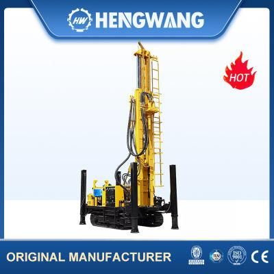 200 Meters Portable Hard Rock Borehole Well DTH Crawler Underground Water Drill Rig
