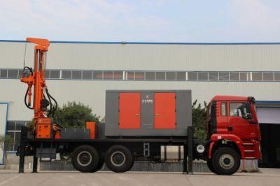 China Factory Sc1000 in Stock Large Borehole Truck Mounted Deep Water Drilling Well Drilling Rig 1000m