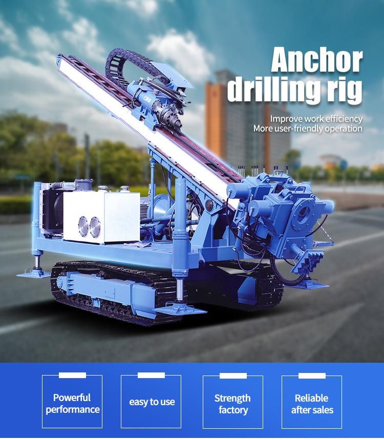 200 Meters Full Hydraulic Anchor Drilling Machine Crawler Anchoring Drilling Rig
