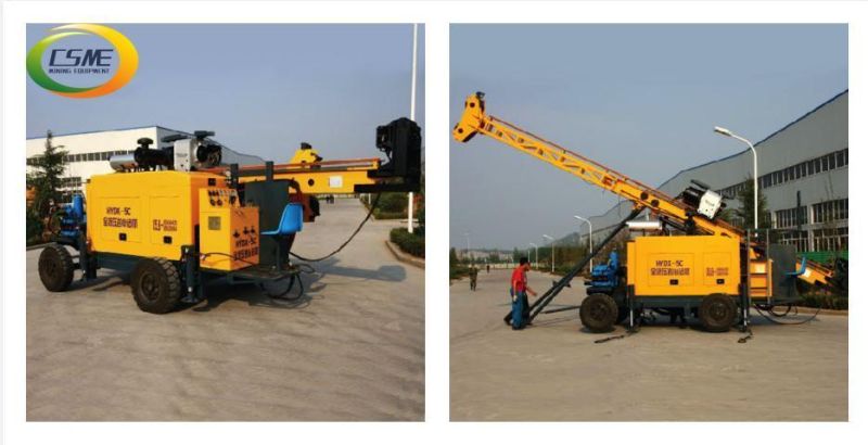 Hot Sale High Quality Full Hydraulic Tyre Drilling Rig for Deep Borehole