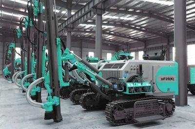 Hf25 (K) Four-Wheel Drive 105-152mm Separated DTH Surface Drill Rig