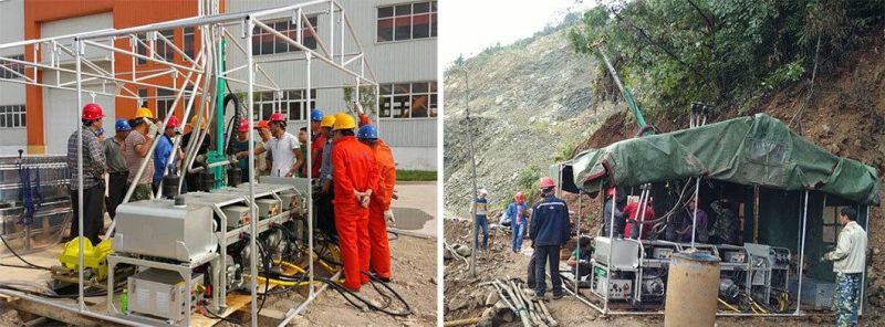 Borehole Underground Small 100/300/600m Portable Core Sample Drilling Rig