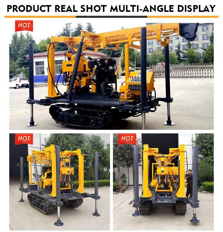 Portable Geotechnical Drilling Rig 130m Crawler Hydraulic Core Sampling Drilling Rig