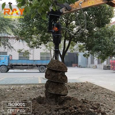 Ray Attachments Earth Auger Drill Post Hole Digger for Excavator