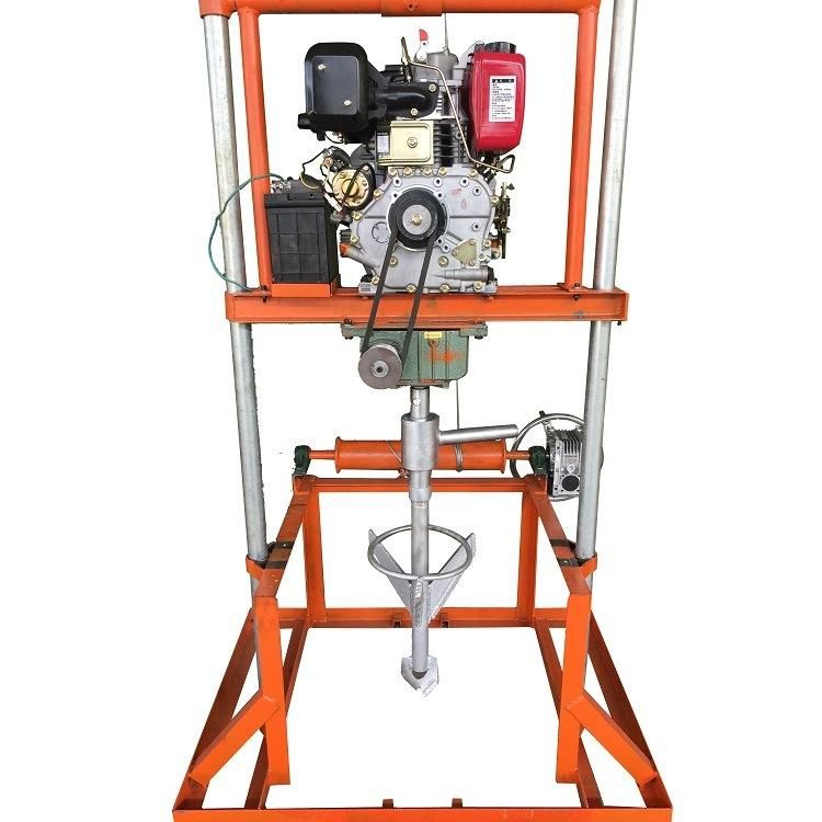 Diesel Electric Starter Water Well Drilling Rig Machine