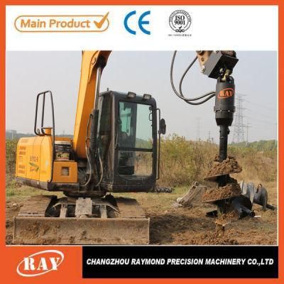 Ray Attachments Earth Auger Drill Post Hole Hydraulic Digger for Excavator