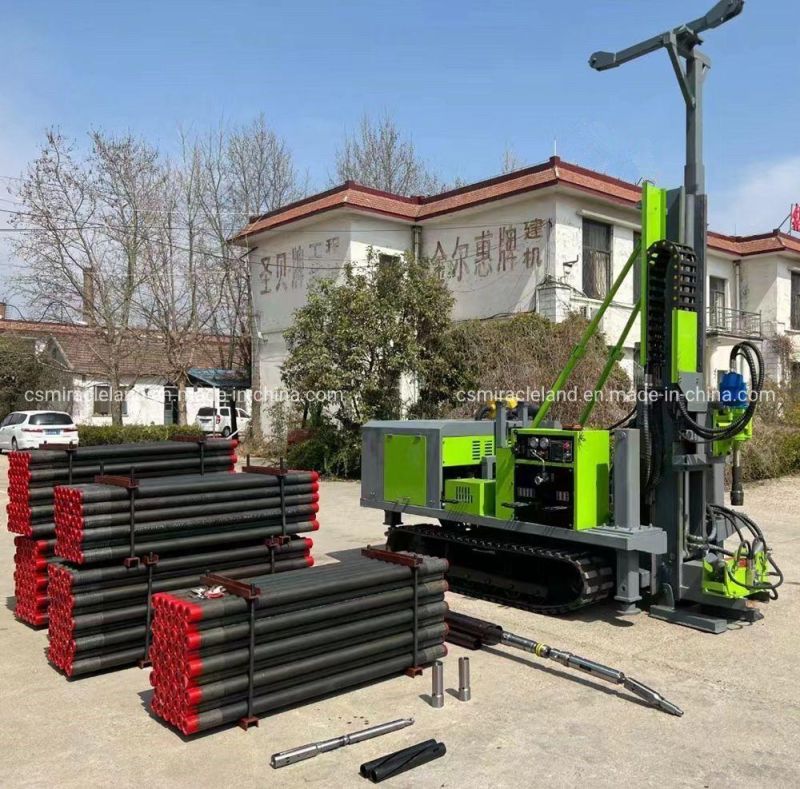Crawler Full Hydraulic Rotary Head Geotechnical Samples Investigation Wireline Core Drilling Machine