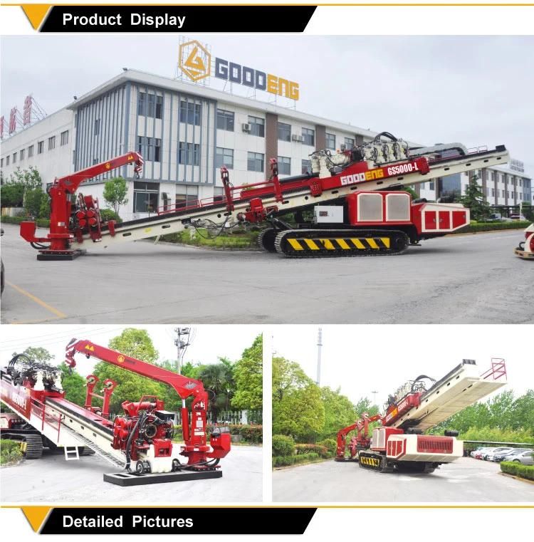 Large series GS5000-LS  horizontal directional drilling machine with 5t crane