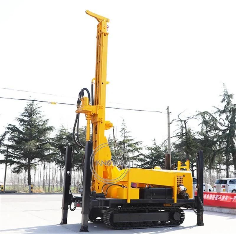 Construction Water Drilling Rig Machine Borehole Hydraulic Crawler Rock Borehole Drilling Machine Digge for Sale Trailer
