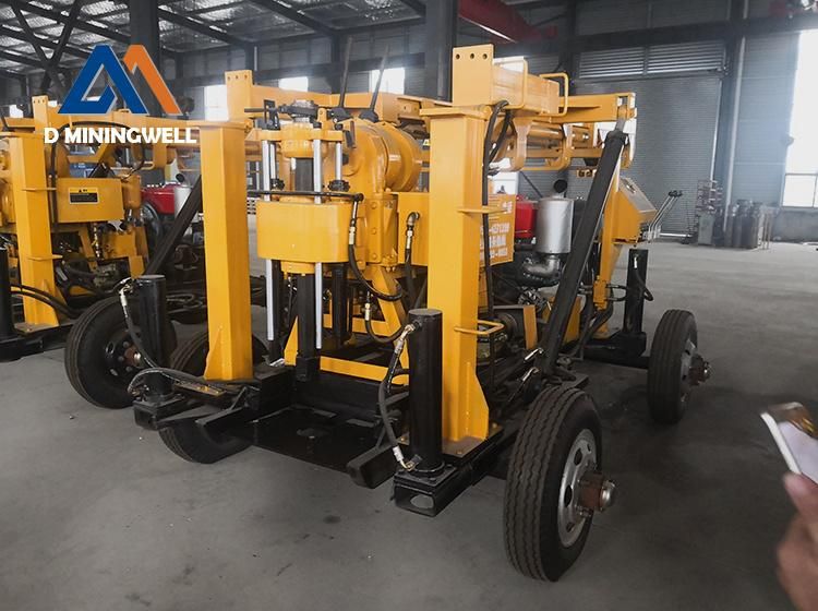 Dminingwell 200 Meter Water Well Drilling Rig Model Hz-200yy with Mud Pump