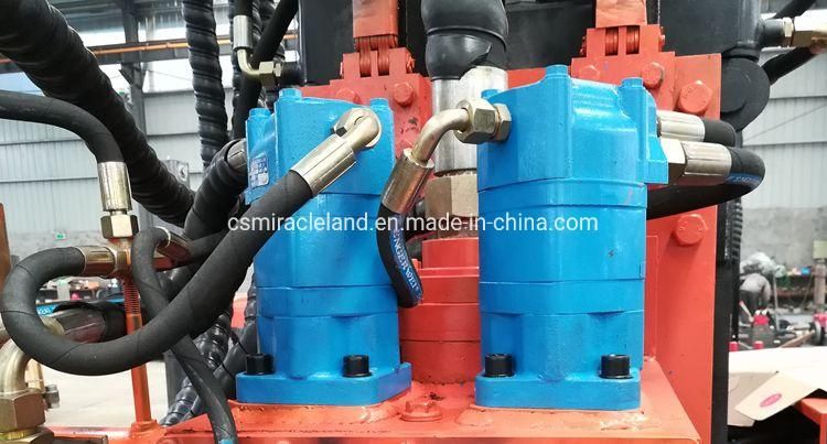 Wheeled Trailer Mounted Hydraulic Rotary Head DTH Hammer Water Well Borehole Drilling Rig