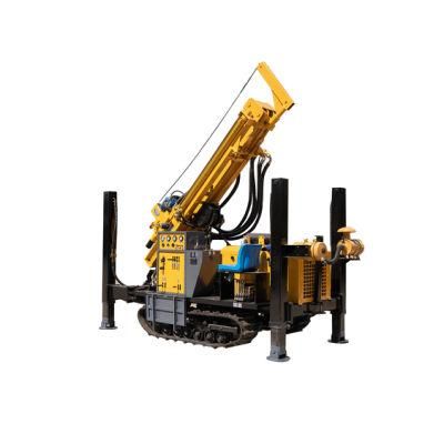 180m Portable Crawler Hydraulic DTH Rock Borehole Drill Machine/Water Well Drilling Rig