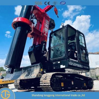Portable Piling Machine Dr-60 Middle Wheel Hydraulic Micro Bored Rotary Drilling Rig
