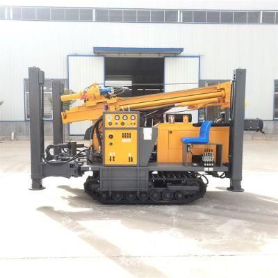 Portable Hydraulic Borehole Crawler Diesel Drilling Rig Water Well Digging Machine