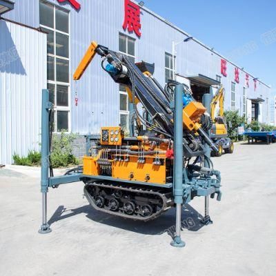 Full Hydraulic Control Air Controlled Borehole Water Well Drilling Rig Machine Use in Mountainous