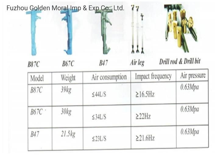 Yt29A Air-Leg Rock Drill/Pneumatic Rock Drill/Air Drill