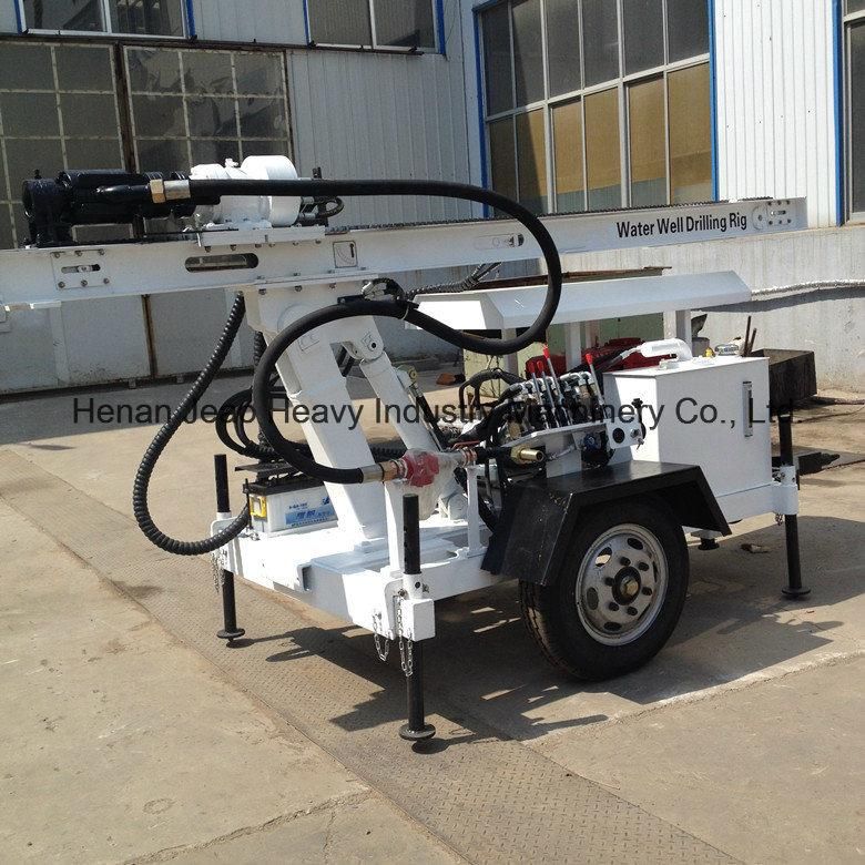 Jw120 Trailer Mounted Small Borehole Water Well Drilling Rig