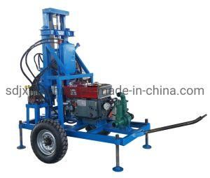 Diesel Engine Hydraulic Water Well Drilling Rig Machine Max Depth 100m