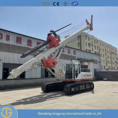 Piling Driving, Auger Driver, Dr-160m Continuous Flight Augering Cfa Long Spiral Rotary Drilling Rig Max Piling Depth 20m