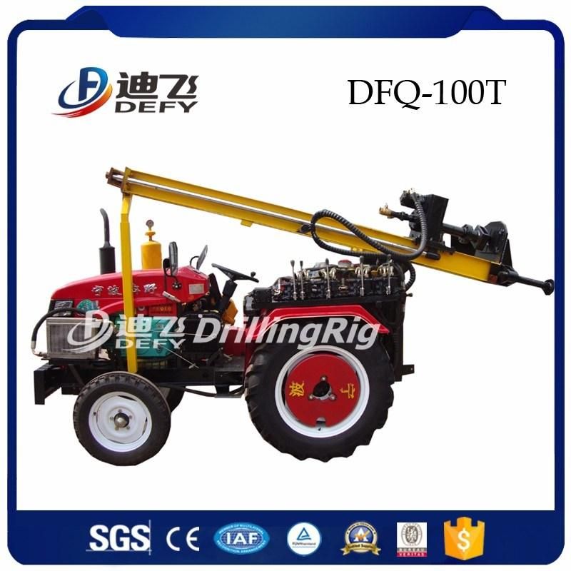 2022 Hot Sale 100m Full Pneumatic DTH Portable Borehole Water Well Drilling Machine Rigs