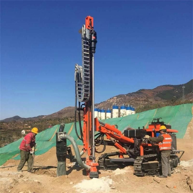 Portable Ground Air Hydraulic Crawler Mining Borehole Drilling Rig Machine