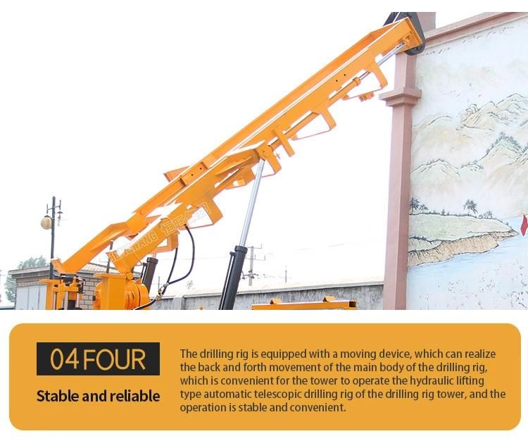 Geological Coring Drilling 160m Depth Tricycle Deep Well Rig