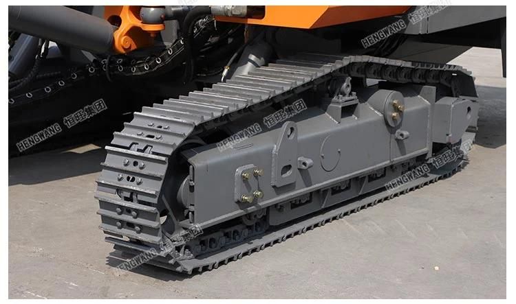 Hole Depth 20m Diesel Crawler Type Pneumatic Blast Hole Rock Drilling Machine with Air Compressor