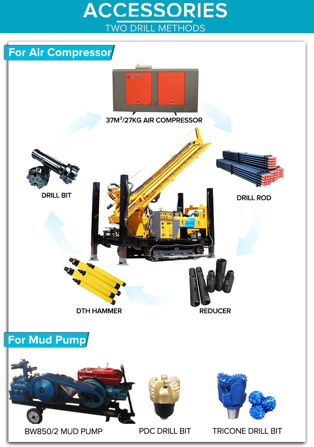 Add to Comparesharechina Steel Crawler Water Well Drilling Rig with Bit