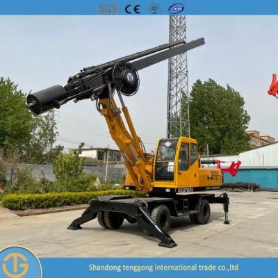 Oil Surface Mini Piling Machine Head Hydraulic Drilling Rig Price