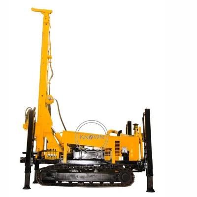 Construction Water Drilling Rig Machine Borehole Hydraulic Crawler Rock Borehole Drilling Machine Digge for Sale Trailer