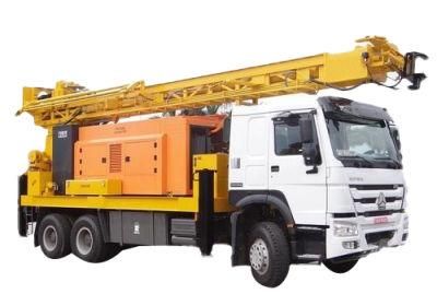 SINOTRUK HOWO Truck Chassis 100m-400m water well drilling truck