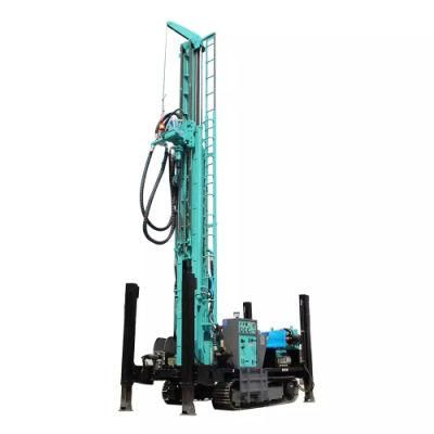 280m High Pressure Pneumatic Hydraulic Crawler Water Well Drilling Rig