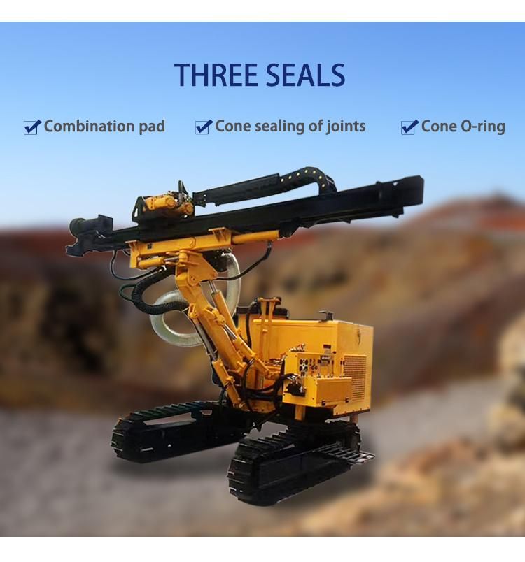 25m Depth Pneumatic DTH Rock Blast Hole Drill Rig Truck