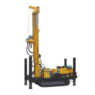 Borehole Drilling Machine 180m Drilling Depth Air Compressor Crawler Impactor Water Well Drilling Rig for Sale