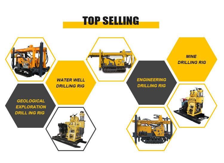 Portable Small Mine Water Well Drilling Rig Machine Drilling Equipment with Accessories