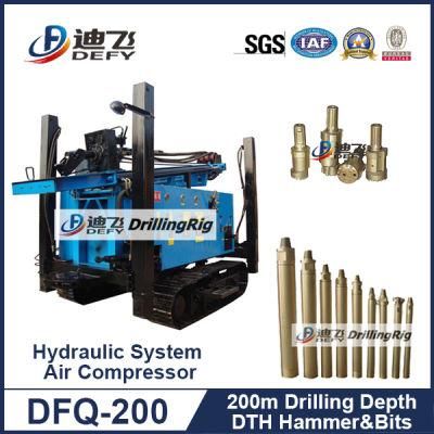 Hard Rock Drilling Underground Water Boer Well Drilling Machinery Dfq-200
