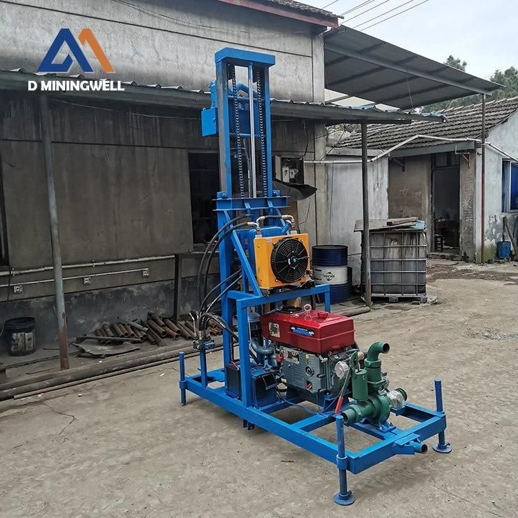 Dminingwell MW-180 Small Water Well Drilling Machine Diesel Engine Portable Shallow Drilling Rig Used Water Well Drilling Rig for Sale