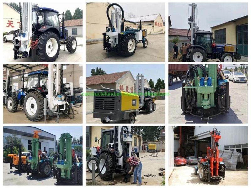 200m Tractor Full Hydraulic Top Drive DTH Rock Water Well Borehole Drilling Machine