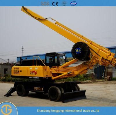 Crawler Rotary Hydraulic Pile Driver Tractor Micro Piling Drilling Rig Price