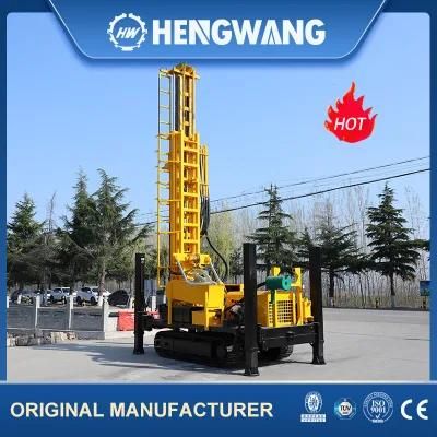 Crawler Base Water Well Drilling Rig Water Drilling Machine Driven by Diesel Engine with 320m Drilling Depth Pneumatic DTH