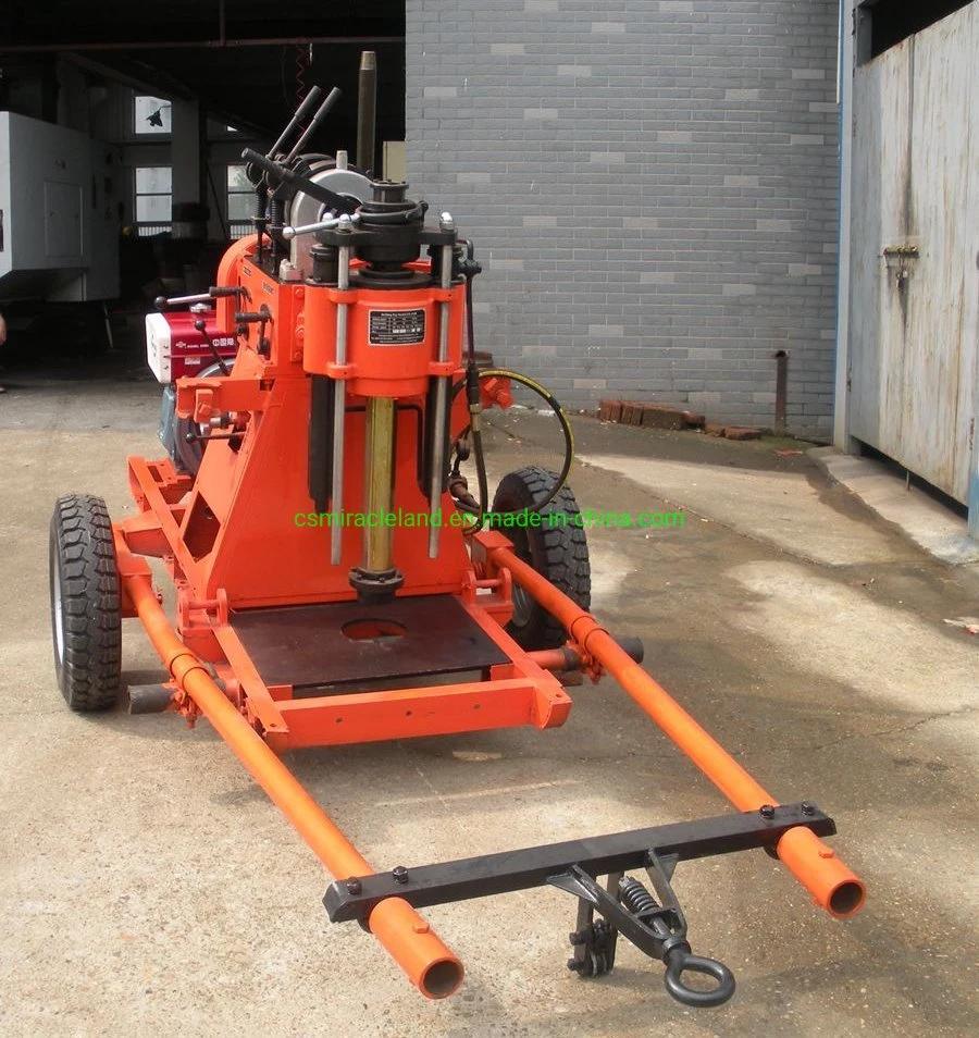 Portable Trailer Mobile Hydraulic Core Drilling Rig (150m)