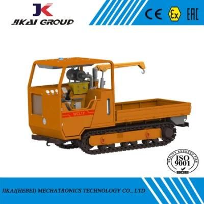 for Soft Ground Transportation Explosion-Proof Diesel Crawler Transporter Mounted with Crane
