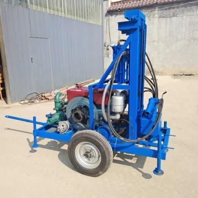 120m Small Deep Borehole Water Well Drilling Rig Machine