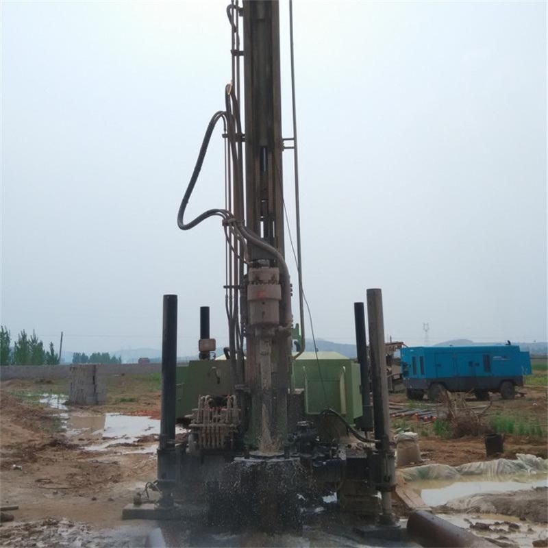 600meters Deep Depth Crawler Hydraulic Hard Rock Water Well Drilling Rig Machine