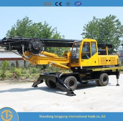 Rotary Rig Hydraulic Trailer Borehole Drill Water Well Drilling Machine