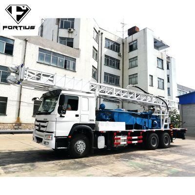 6X4 Sinotruk 600m Deep Truck Mounted Borehole Drilling Rig Machine Manufacturer