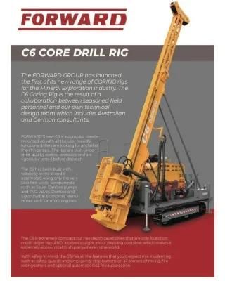 C6 Core Rig Coring Rig Exploration Rig Diamond Drill Forward